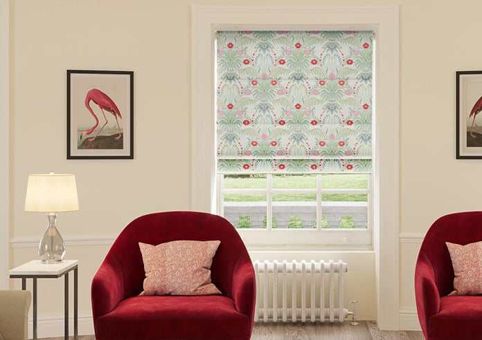 Cotswold Faux Silk, Lipstick - Motorised Roman Blind - Image 3